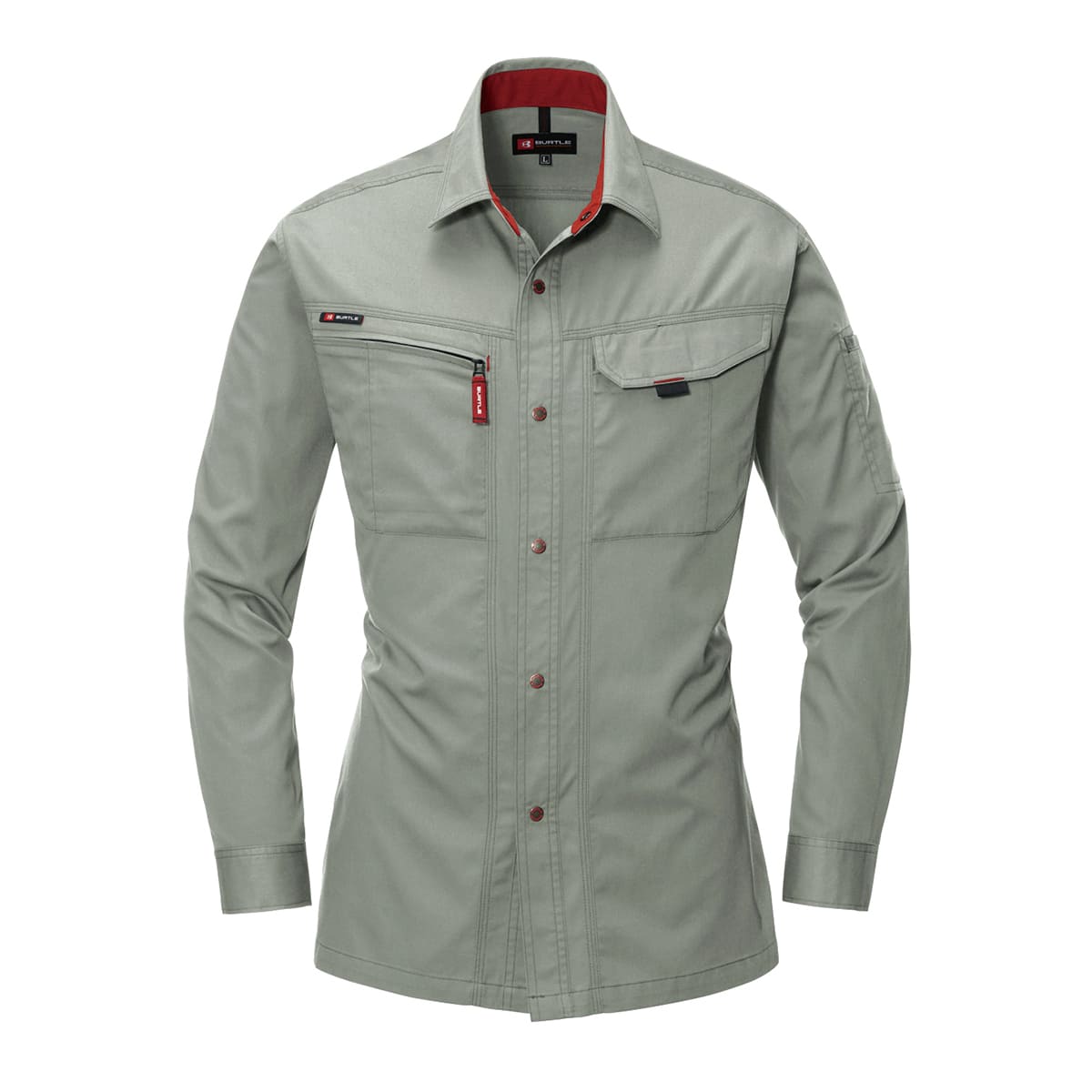 長袖シャツ［8021シリーズ］ | ユニフォーム | 1枚 | 8023 | グレージュ