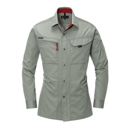 長袖シャツ［8021シリーズ］ | ユニフォーム | 1枚 | 8023 | グレージュ