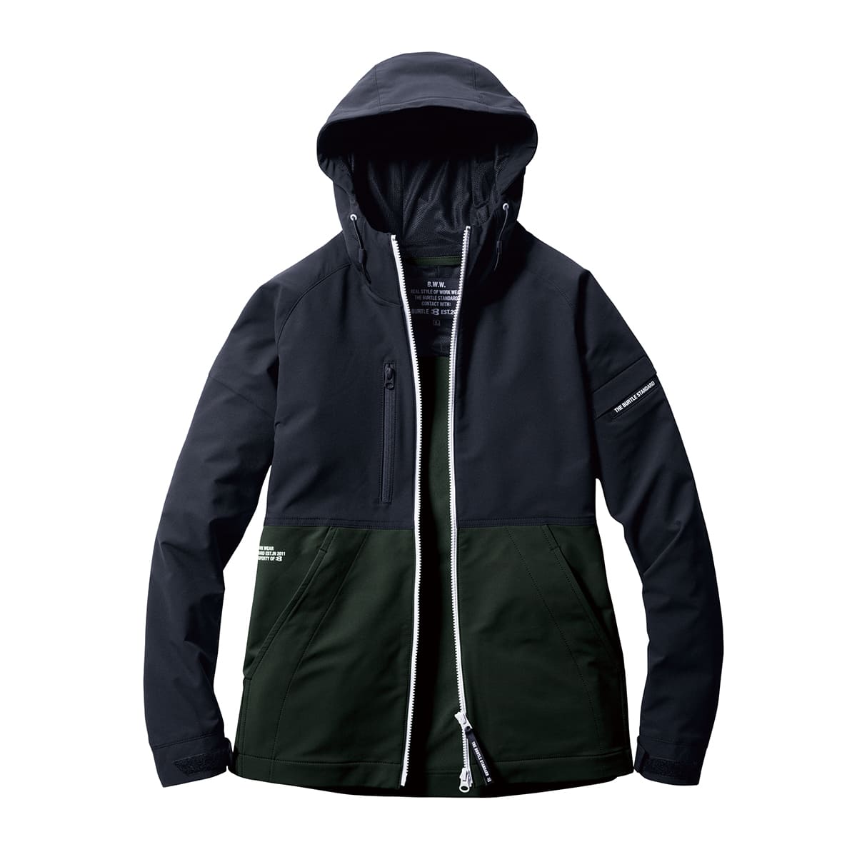 フーディジャケット（ユニセックス）［9501シリーズ］ | 作業着 | 1枚 | 9505 | アーミカーキ