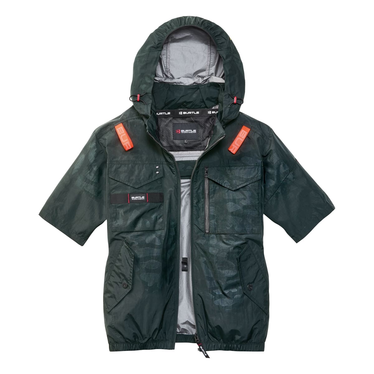 ACタクティカル半袖ブルゾン（ユニセックス） | ユニフォーム | 1枚 | AC1156 | カモフラブラック