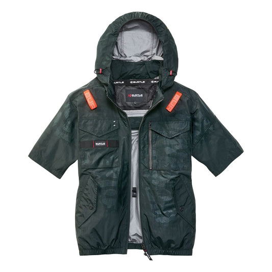 ACタクティカル半袖ブルゾン（ユニセックス） | ユニフォーム | 1枚 | AC1156 | カモフラブラック