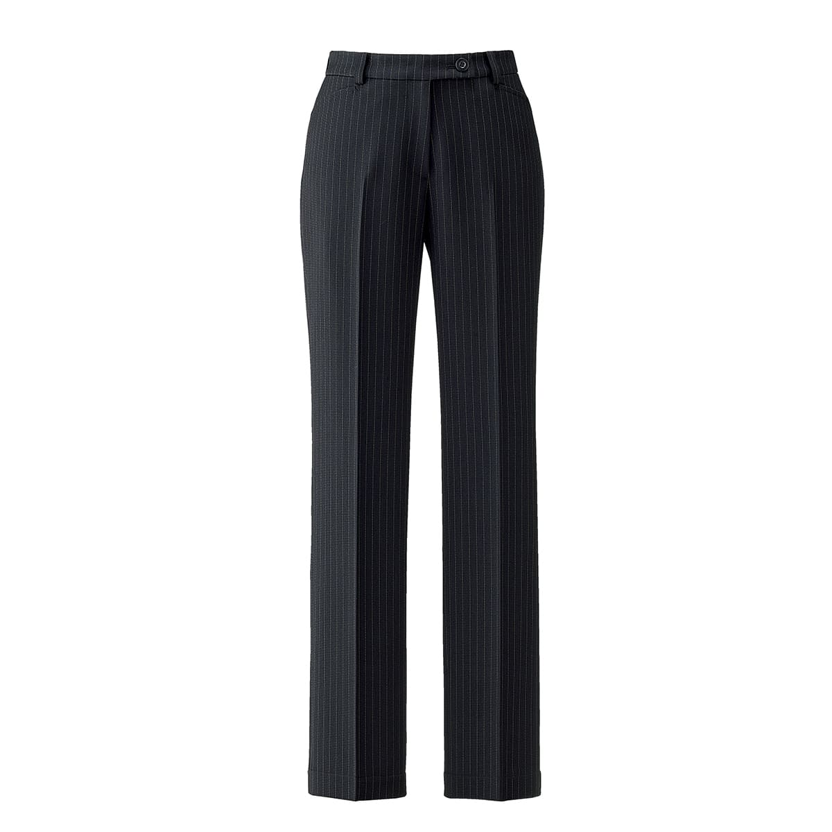 裾上げらくらくパンツ［VALUE STRIPE］ | 事務服 | 1枚 | AP6245 | ブラック×ベージュ