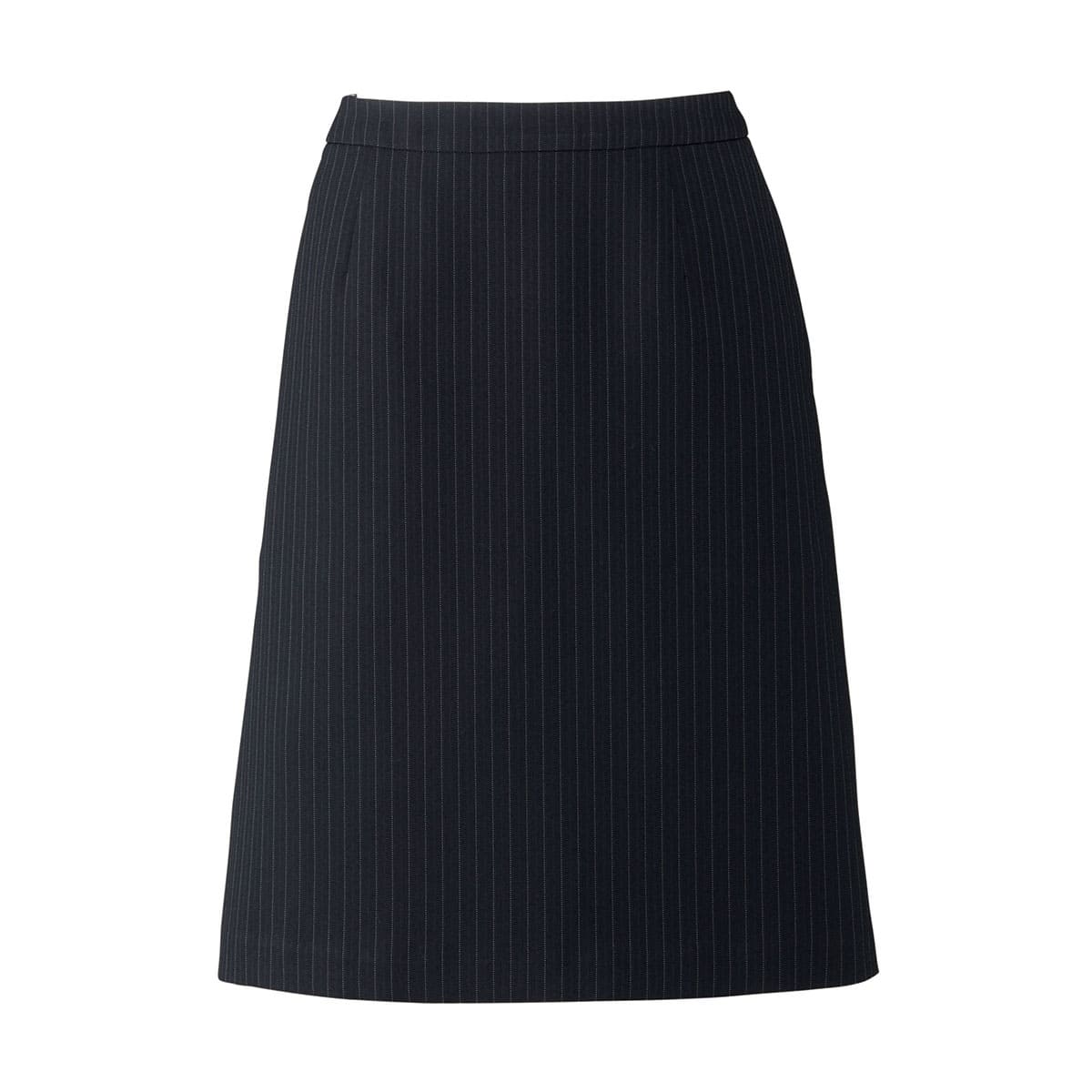 Aラインスカート［Herringbone PinStripe］ | 事務服 | 1枚 | AS2284 | ネイビー×グレイ