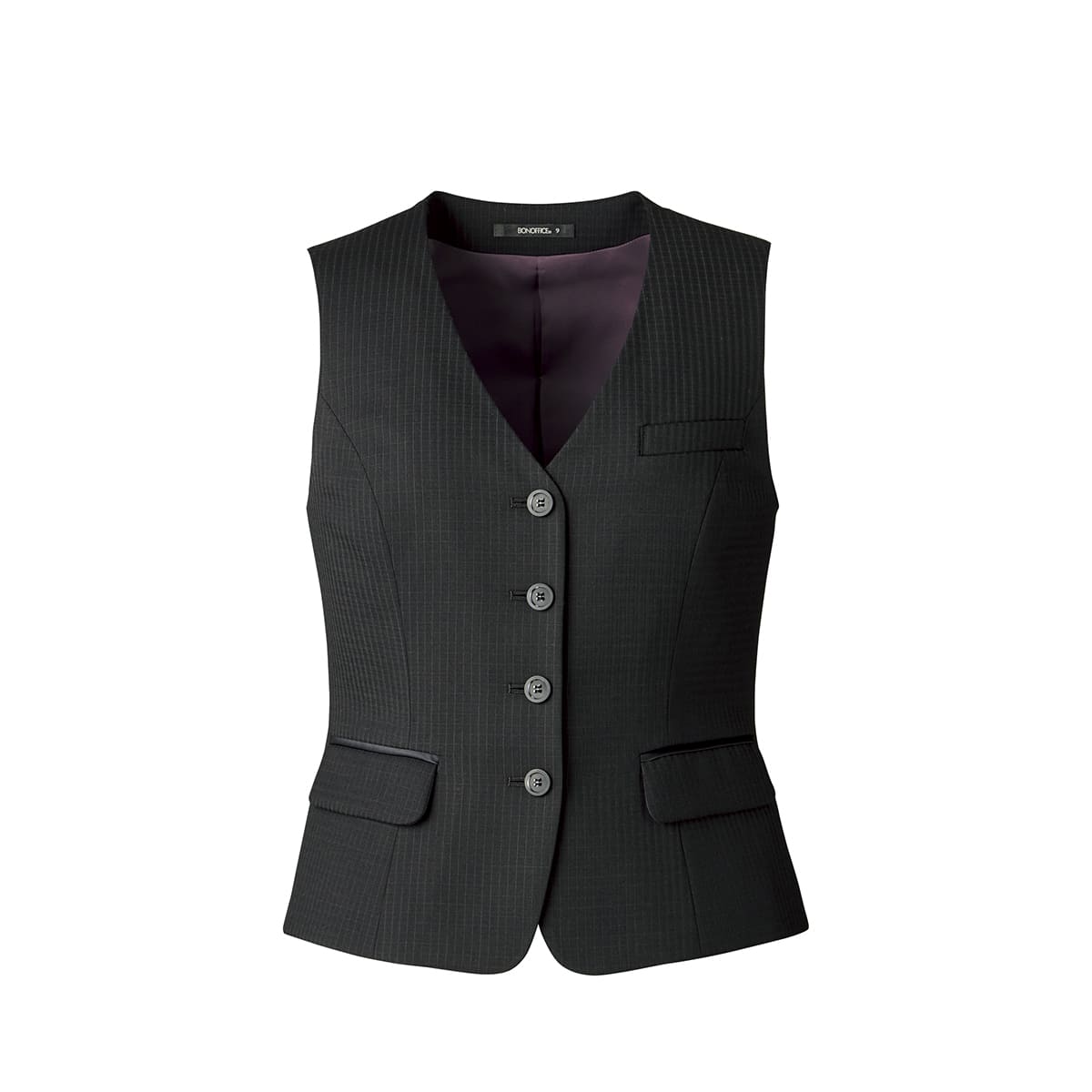 ベスト［LUSTER CHECK］ | 事務服 | 1枚 | AV1280 | ブラック