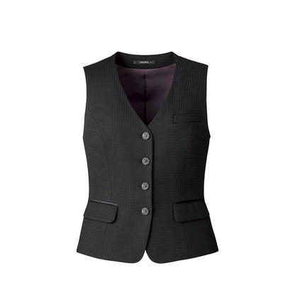 ベスト［LUSTER CHECK］ | 事務服 | 1枚 | AV1280 | ブラック