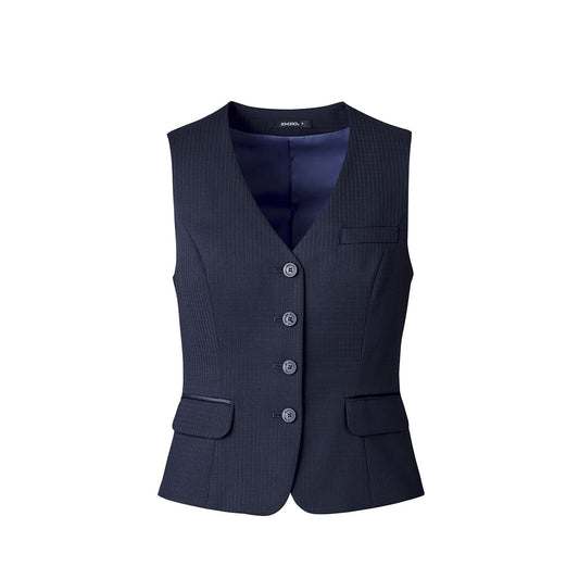 ベスト［LUSTER CHECK］ | 事務服 | 1枚 | AV1280 | ネイビー