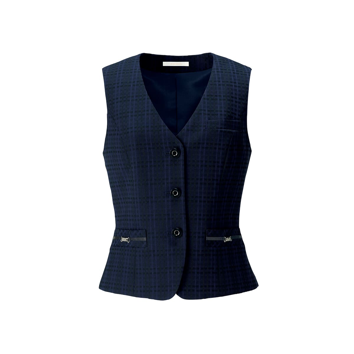 ベスト［Nuance Dobby］ | 事務服 | 1枚 | BCV1105 | ネイビー