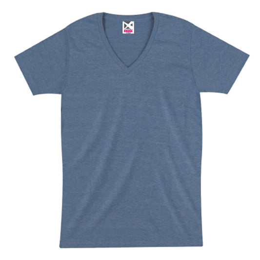 トライブレンドVネックTシャツ | メンズ | 1枚 | CR1106 | ミックスブルー