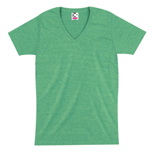 トライブレンドVネックTシャツ | メンズ | 1枚 | CR1106 | ミックスグリーン