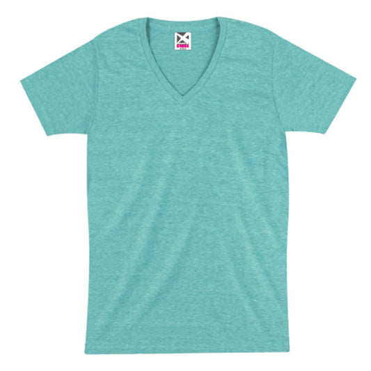 トライブレンドVネックTシャツ | メンズ | 1枚 | CR1106 | ミックスミント