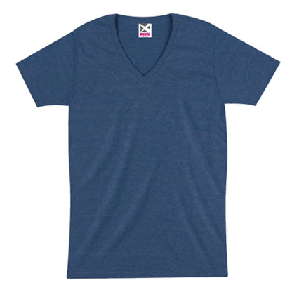 トライブレンドVネックTシャツ | メンズ | 1枚 | CR1106 | ミックスネイビー