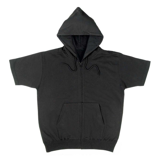 半袖ジップパーカー | ビッグサイズ | 1枚 | CR5101 | ブラック