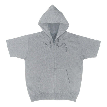 半袖ジップパーカー | ビッグサイズ | 1枚 | CR5101 | ヘザーグレー