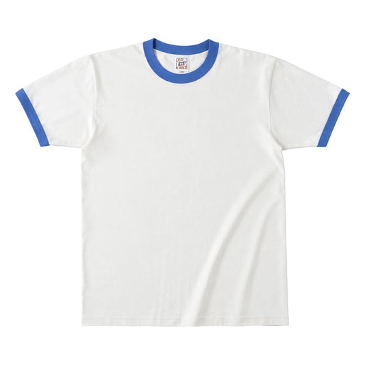 オープンエンド マックスウェイト リンガーTシャツ | ビッグサイズ | 1枚 | OE1121 | ナチュラル×ブルー