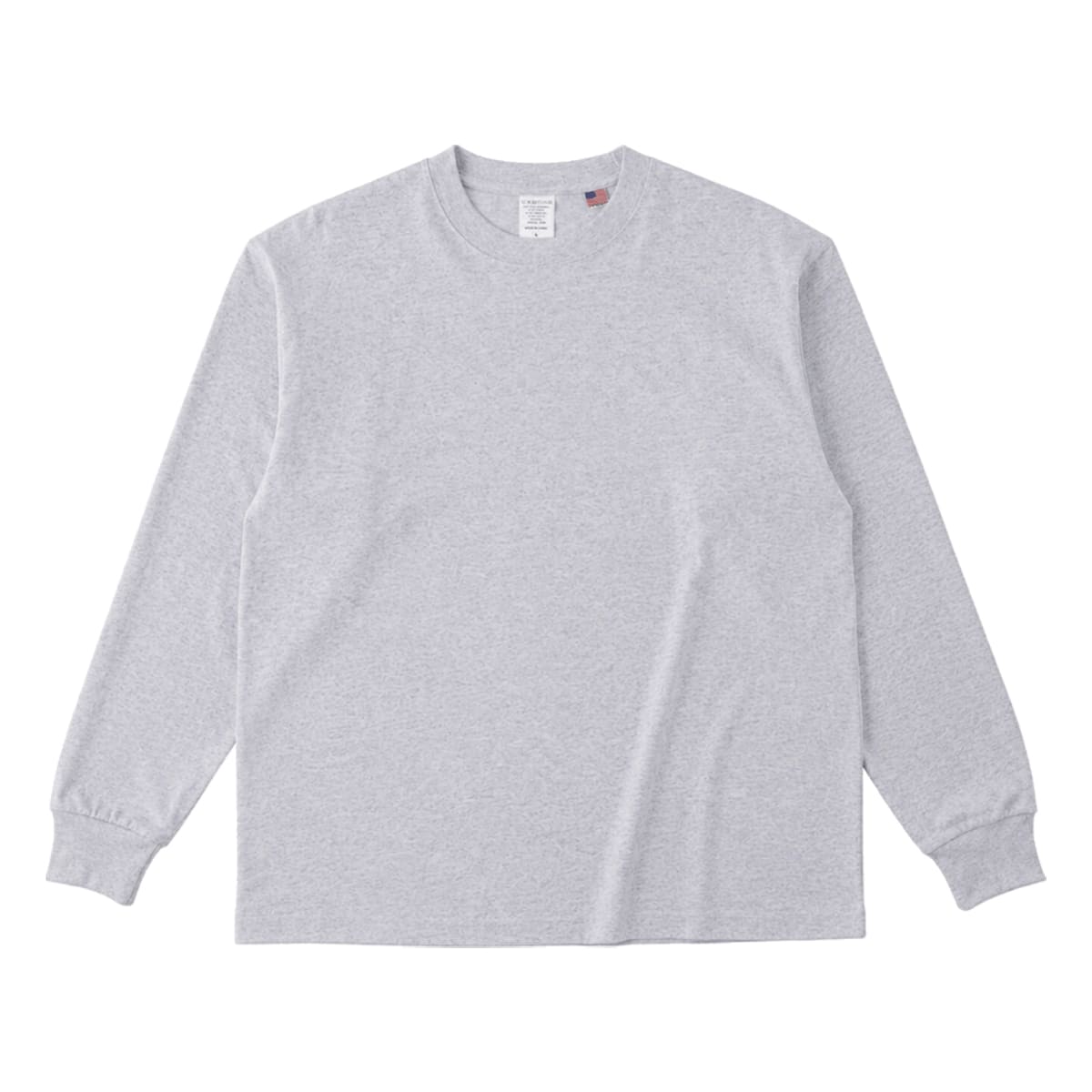 USAコットン ロングスリーブTシャツ | ビッグサイズ | 1枚 | UCL-951 | アッシュ