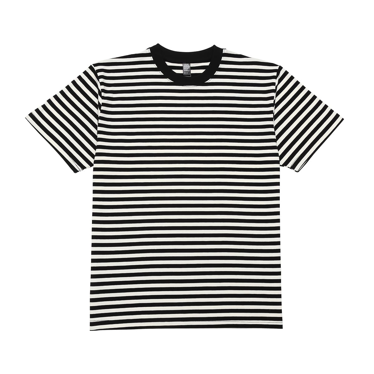 5.3オンス プレミアムコンフォートボーダーTシャツ | メンズ | 1枚 | DF1112 | ブラック×ホワイト