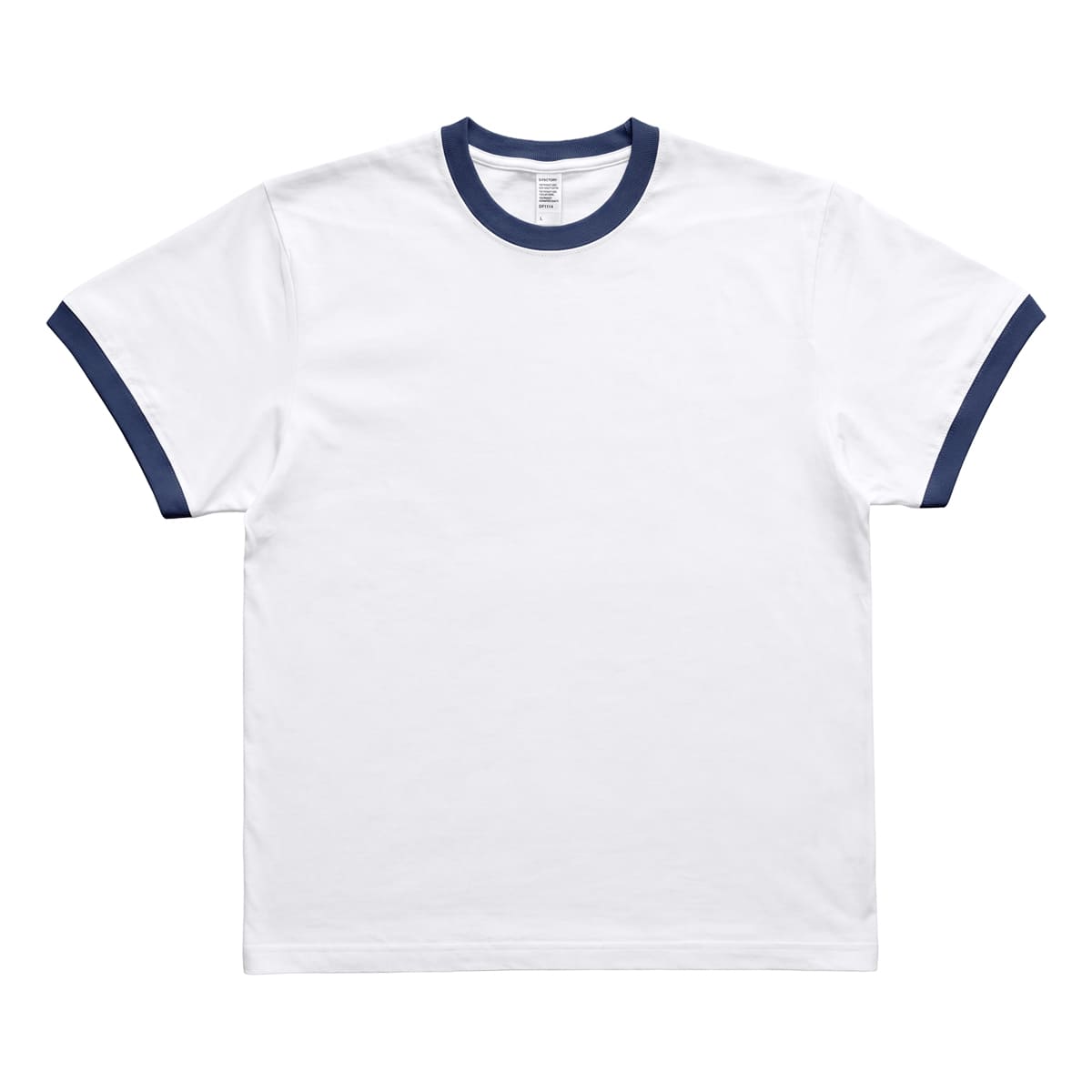 32 DF1114 6.6オンス プレミアムリンガーTシャツ | メンズ | 1枚 | DF1114 | ホワイト×インディゴ