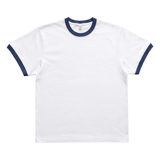 32 DF1114 6.6オンス プレミアムリンガーTシャツ | メンズ | 1枚 | DF1114 | ホワイト×インディゴ