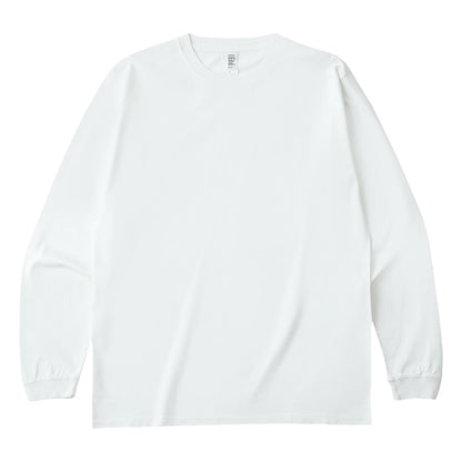 6.6オンス ロングスリーブガーメントダイTシャツ（1.6インチリブ） | ビッグサイズ | 1枚 | DF1201D | ヴィンテージホワイト