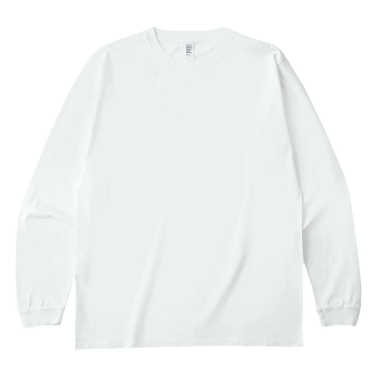 6.6オンス ロングスリーブガーメントダイTシャツ（1.6インチリブ） | メンズ | 1枚 | DF1201D | ヴィンテージホワイト