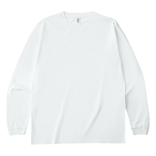 6.6オンス ロングスリーブガーメントダイTシャツ（1.6インチリブ） | メンズ | 1枚 | DF1201D | ヴィンテージホワイト