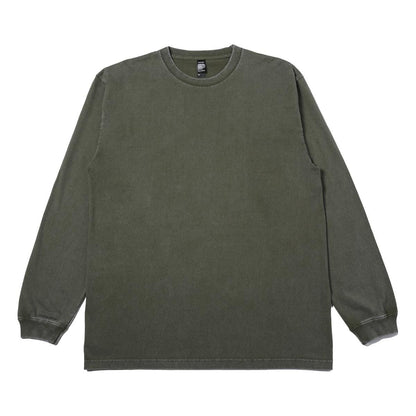 6.6オンス ロングスリーブヴィンテージTシャツ（1.6インチリブ） | ビッグサイズ | 1枚 | DF1201S | ヴィンテージリーフグリーン