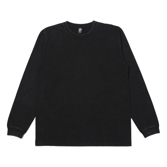 6.6オンス ロングスリーブヴィンテージTシャツ（1.6インチリブ） | ビッグサイズ | 1枚 | DF1201S | ヴィンテージソフトブラック