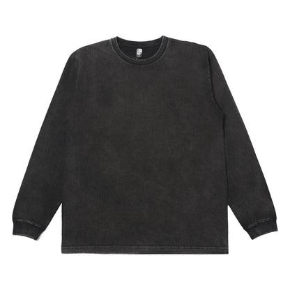 6.6オンス ロングスリーブヴィンテージTシャツ（1.6インチリブ） | ビッグサイズ | 1枚 | DF1201S | ヴィンテージハードブラック