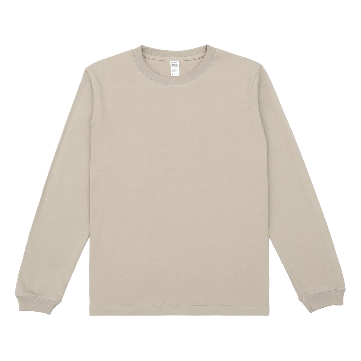 6.6オンス ロングスリーブコンフォートTシャツ(1.6インチリブ) | メンズ | 1枚 | DF1201 | サンドベージュ