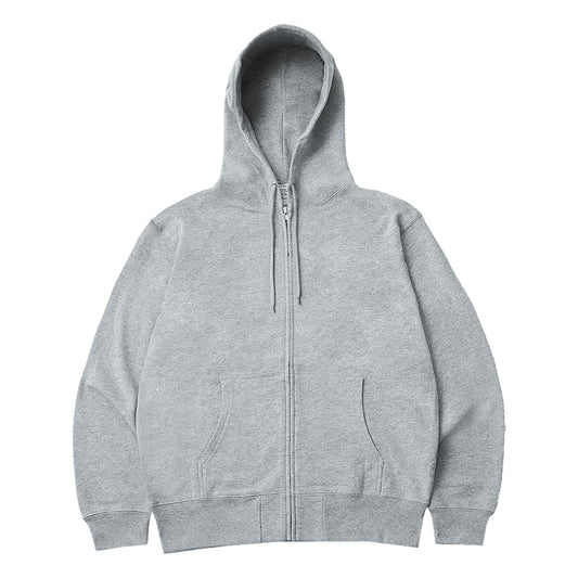 12オンス プラチナジップパーカー | ビッグサイズ | 1枚 | DF1408 | ヘザーグレー