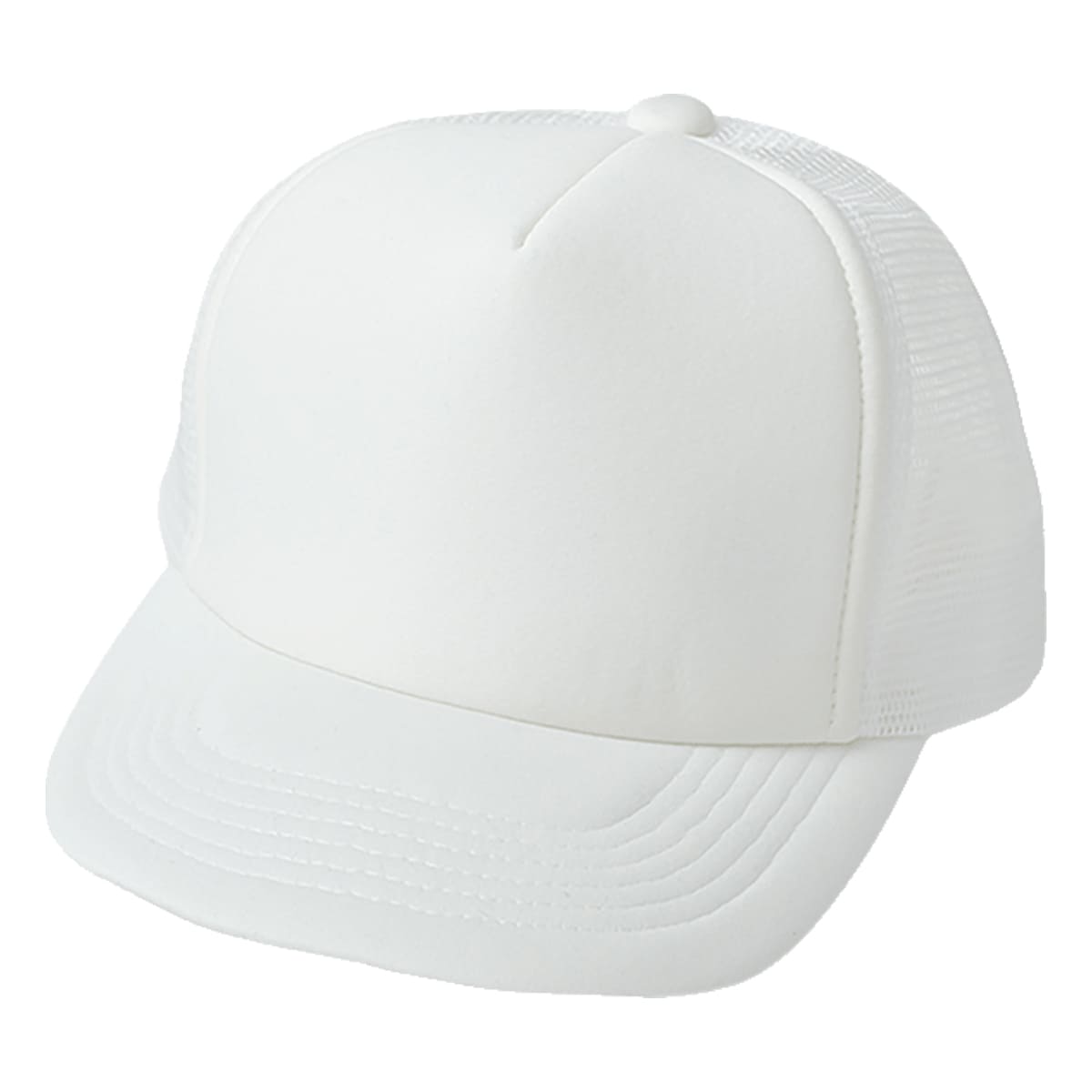 フラットバイザー メッシュキャップ | ノベルティ(小物) | 1枚 | DF2201 | ホワイト