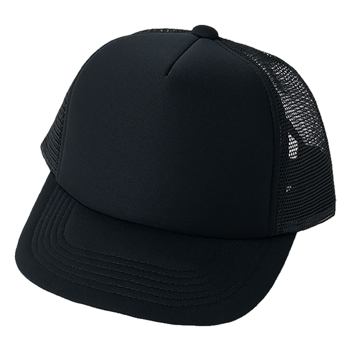 フラットバイザー メッシュキャップ | ノベルティ(小物) | 1枚 | DF2201 | ブラック