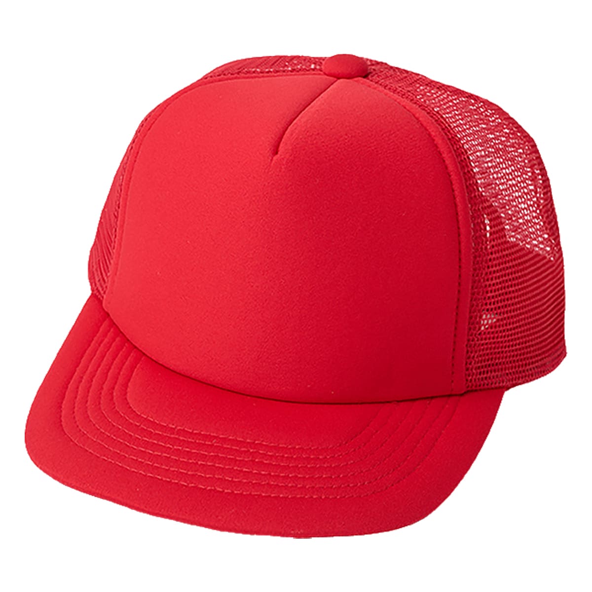 フラットバイザー メッシュキャップ | ノベルティ(小物) | 1枚 | DF2201 | レッド