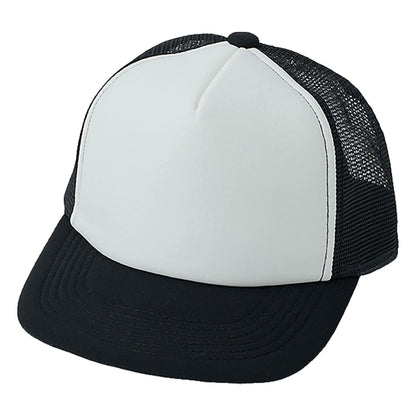 フラットバイザー メッシュキャップ | ノベルティ(小物) | 1枚 | DF2201 | ホワイト×ブラック