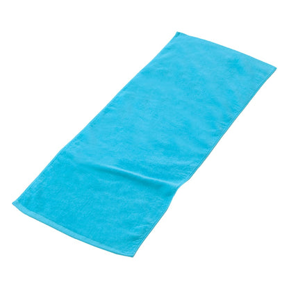 340匁 カラーフェイスタオル（今治産） | ノベルティ(小物) | 1枚 | DF3401 | ターコイズブルー