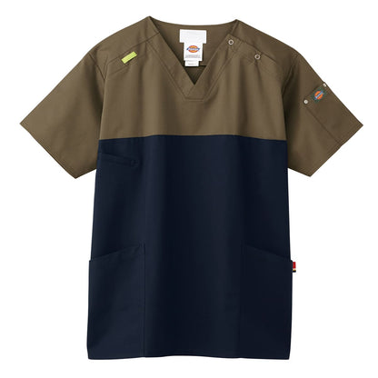 スクラブ（Dickies） | メディカルウェア | 1枚 | 7040SC | カーキ×ダークネイビー