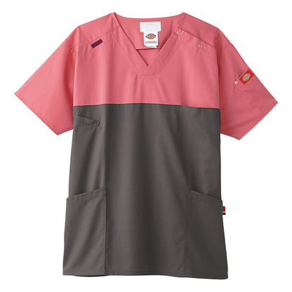 スクラブ（Dickies） | メディカルウェア | 1枚 | 7040SC | ミリーピンク×ガンメタ
