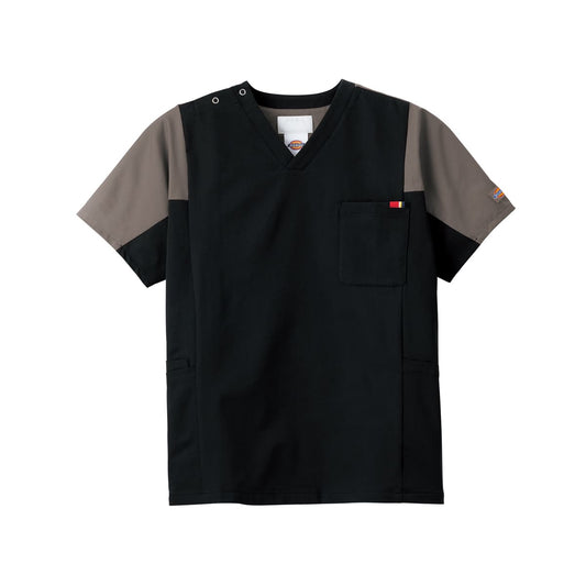 スクラブ（Dickies） | メディカルウェア | 1枚 | 7113SC | ブラック×ガンメタ