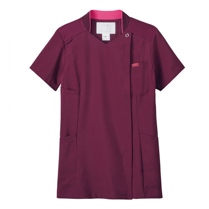 レディスジップスクラブ | 医療介護ユニフォーム | 1枚 | 7038SC | バーガンディ×バーガンディ