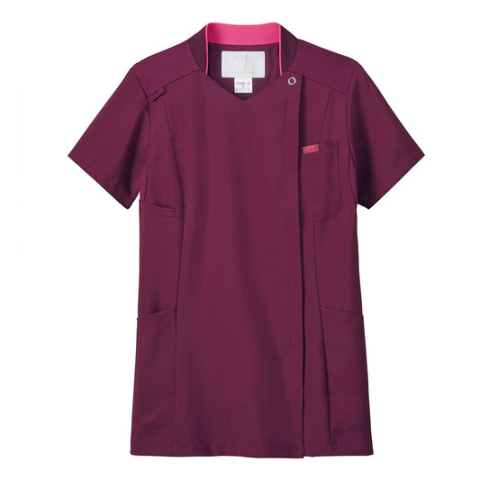 レディスジップスクラブ | 医療介護ユニフォーム | 1枚 | 7038SC | バーガンディ×バーガンディ