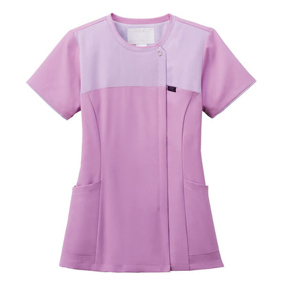 レディスジップスクラブ | 医療介護ユニフォーム | 1枚 | 7079SC | ラベンダー×オーキッド