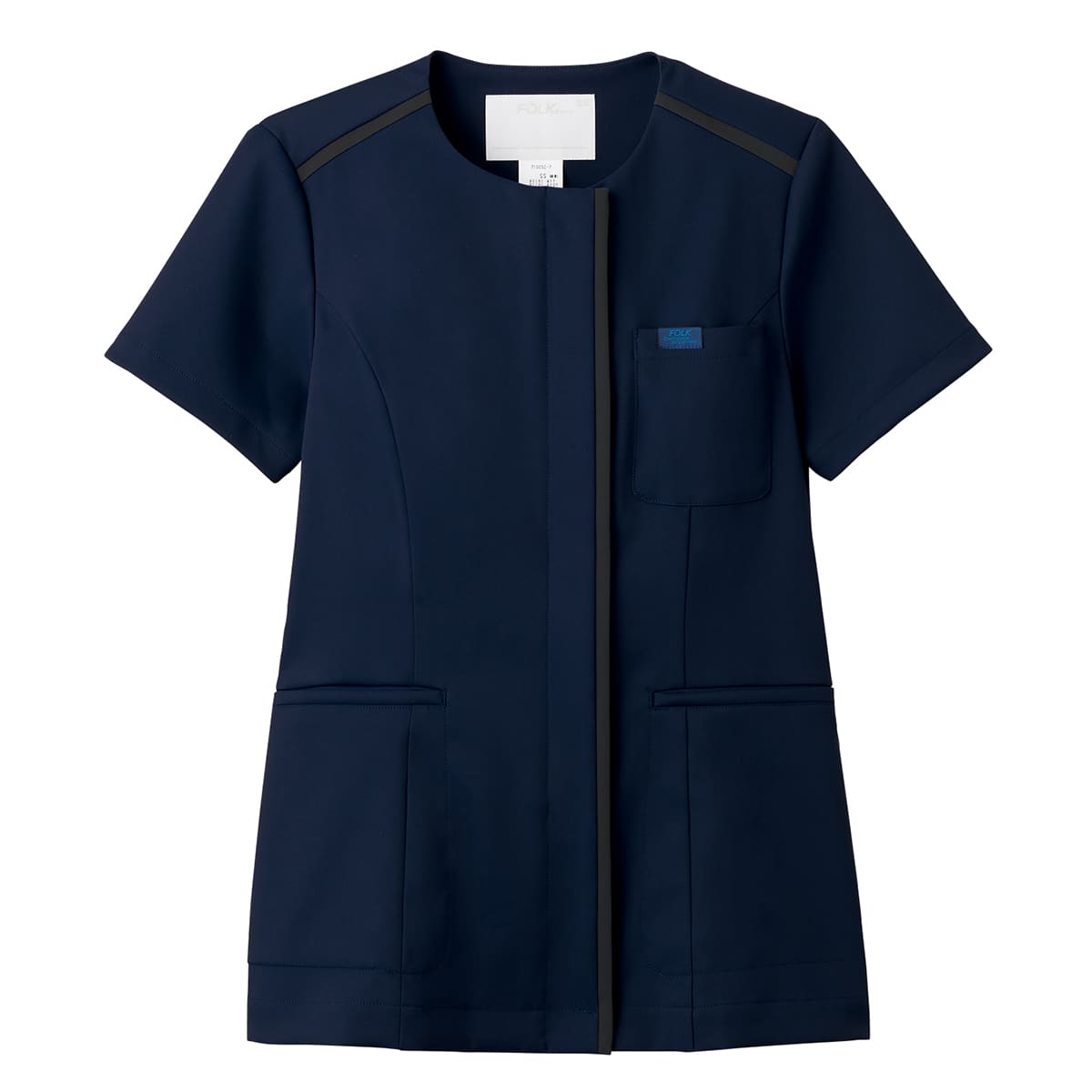 ジップスクラブ | 医療介護ユニフォーム | 1枚 | 7100SC | ダークネイビー