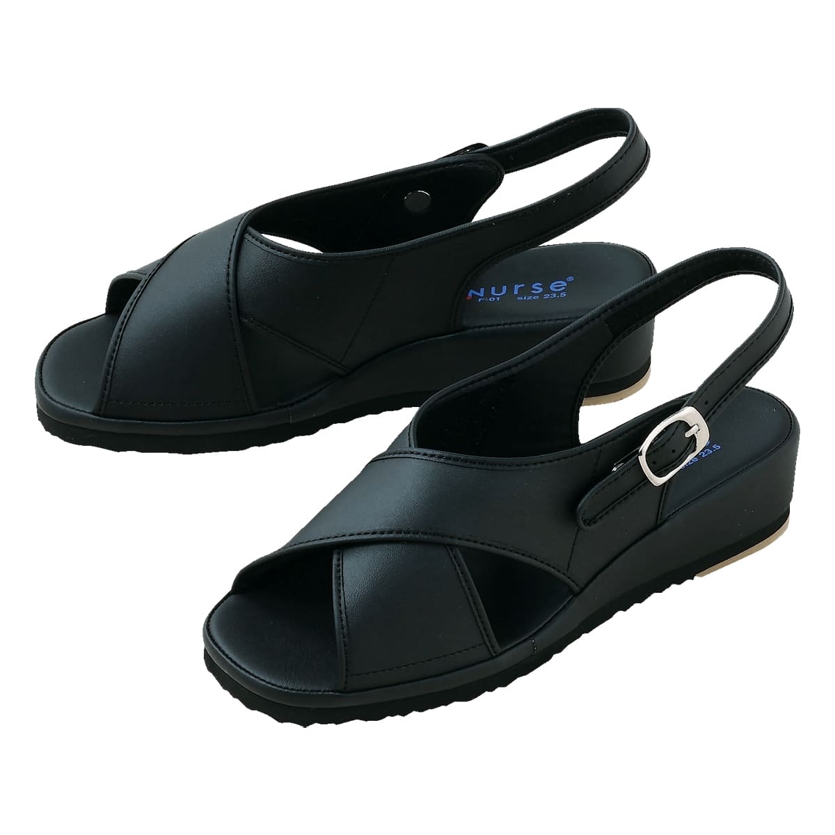 クロスサンダル | 医療介護ユニフォーム | 1枚 | 750 | ブラック