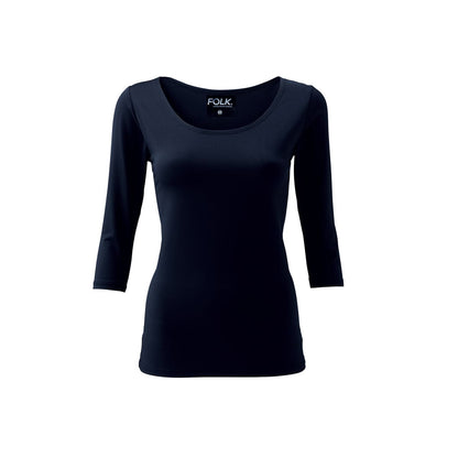 レディスカットソー（7.5分袖） | ユニフォーム | 1枚 | 9001 | ネイビー