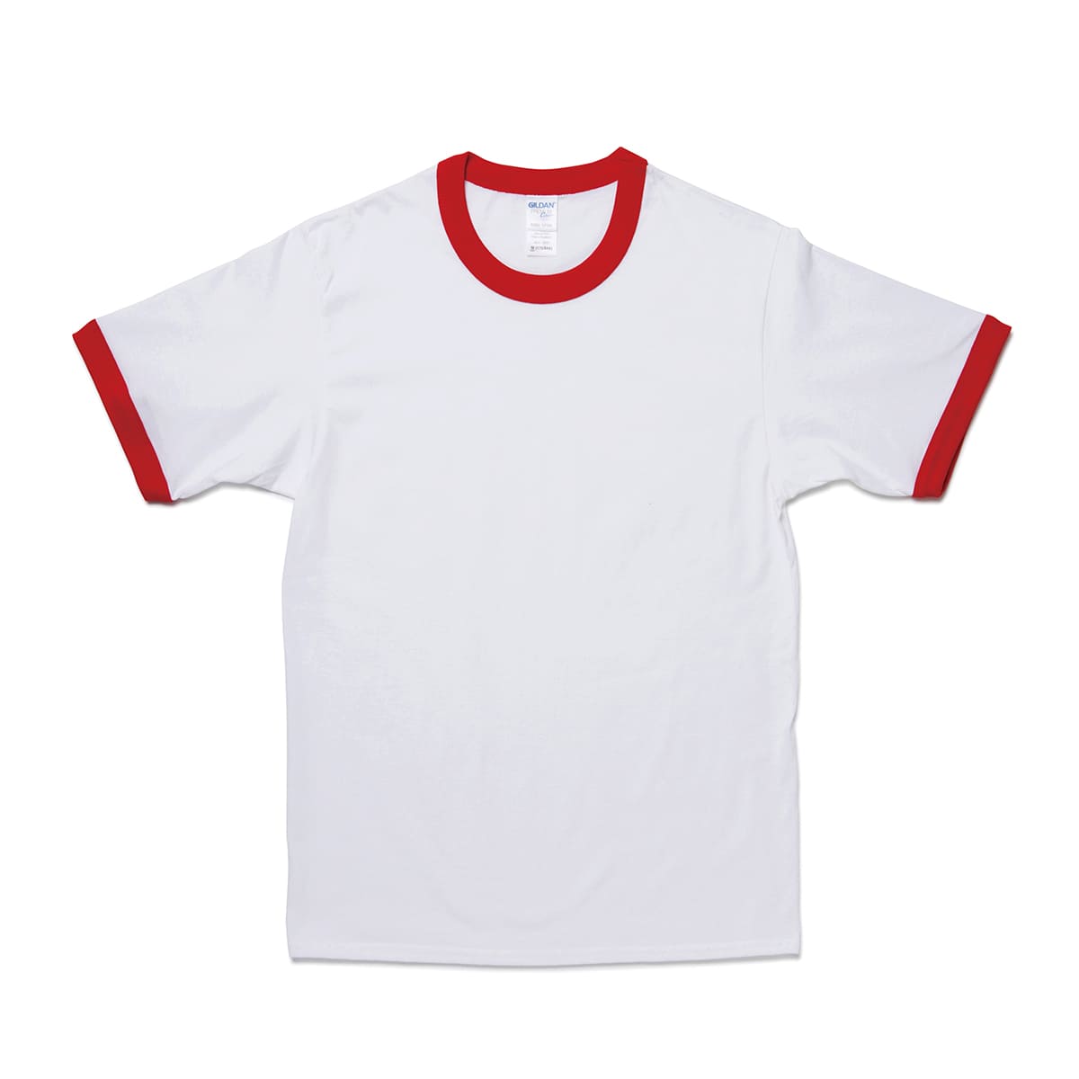 5.3オンス アダルトリンガーＴシャツ | ビッグサイズ | 1枚 | 76600 | ホワイト/レッド