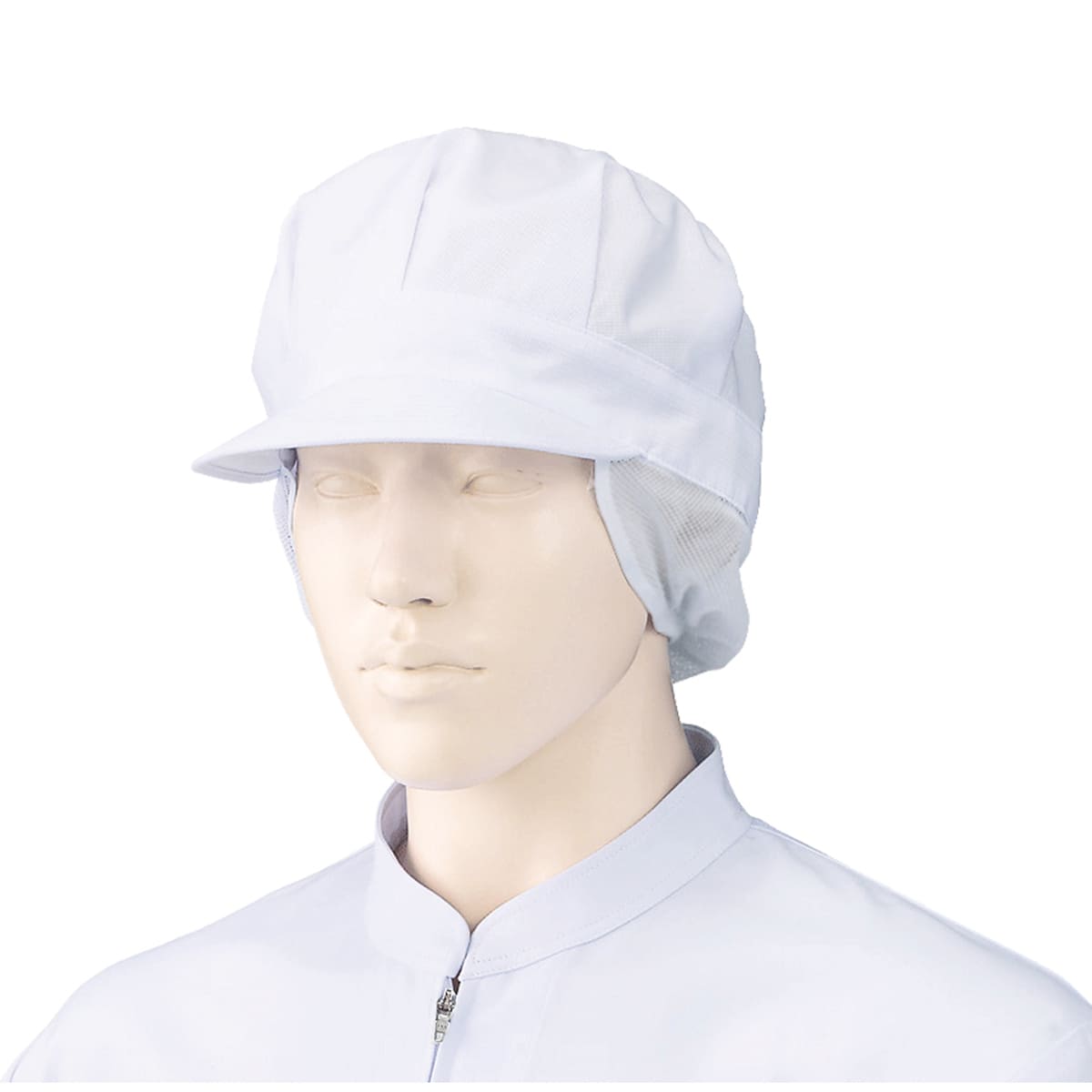 八角帽子（トップ・サイドメッシュ）（2枚入） | ユニフォーム | 1枚 | 475-KZ6 | 白