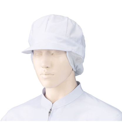 八角帽子（トップ・サイドメッシュ）（2枚入） | ユニフォーム | 1枚 | 475-KZ6 | 白