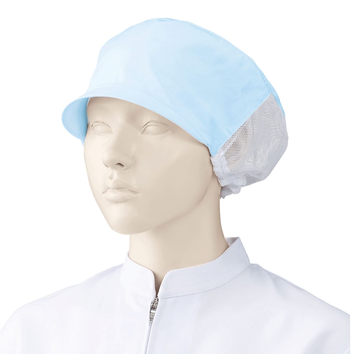 天井メッシュ帽子（2枚入） | ユニフォーム | 1枚 | 482-KZ3 | サックス