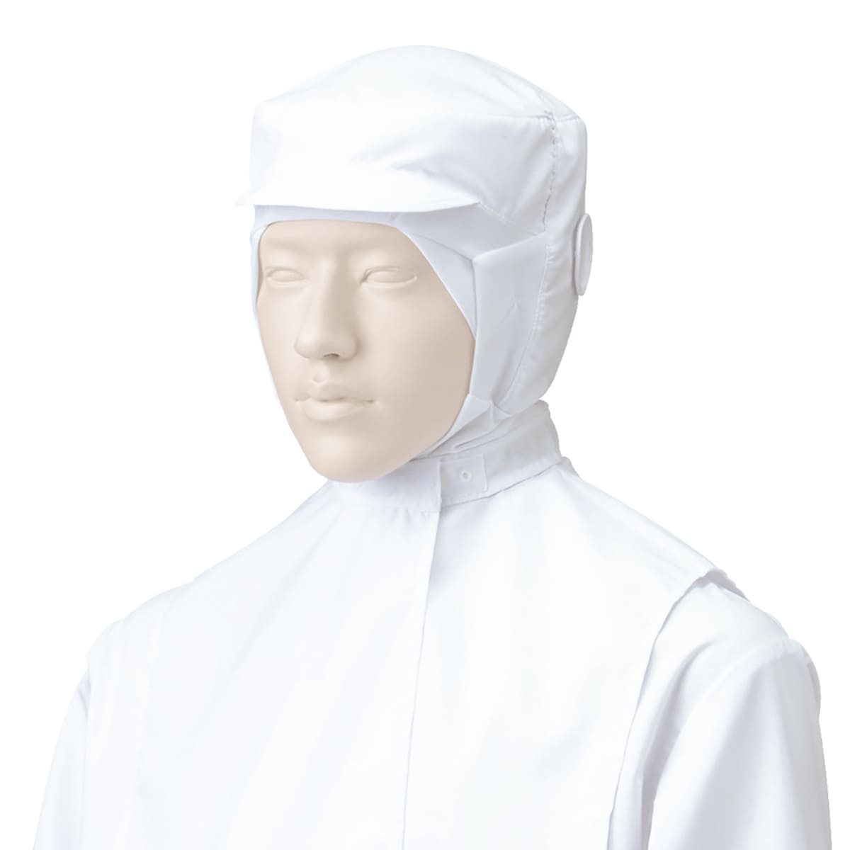 フード帽子（ケープ付）（1枚入） | ユニフォーム | 1枚 | 484-KZ1 | ホワイト