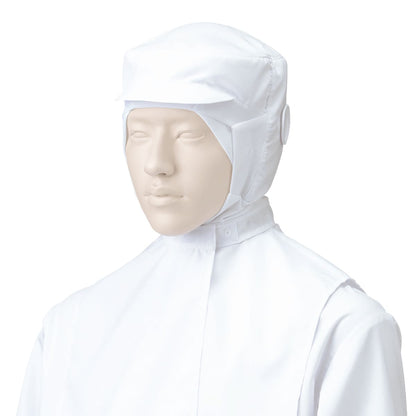 フード帽子（ケープ付）（1枚入） | ユニフォーム | 1枚 | 484-KZ1 | ホワイト